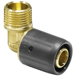 Steckfitting, Pipetec, Winkel 90° AG, DVGW - Zulassung (Ausführung: 20 - 1/2''AG)