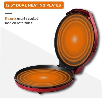 Commercial Chef CHPM12R 12 inch Countertop Pizza