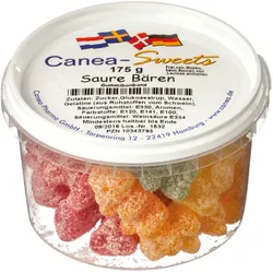 CANEA-SWEETS Saure Bären 175 g Bonbons