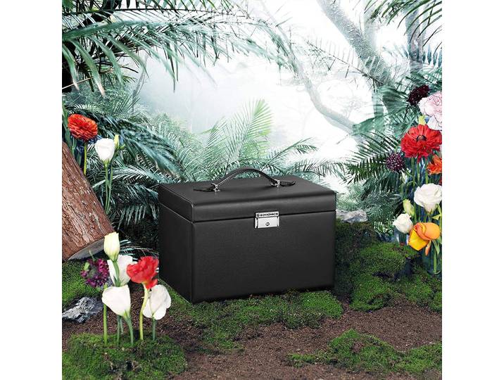 Schmuckbox La Chapelle III 26 x 17 x 18cm Schwarz/Schwarz