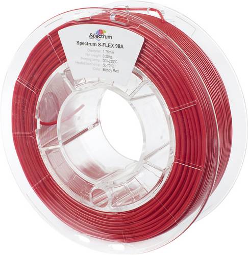 Spectrum Filaments 80528 S-Flex 98A Filament Flexibles Filament flexibel, chemisch beständig, verzugsfrei 1.75mm 250g bloody red