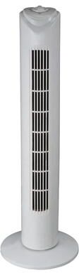 Optimus 32 Inch Easy Dial Control Oscillating Tower Fan in White