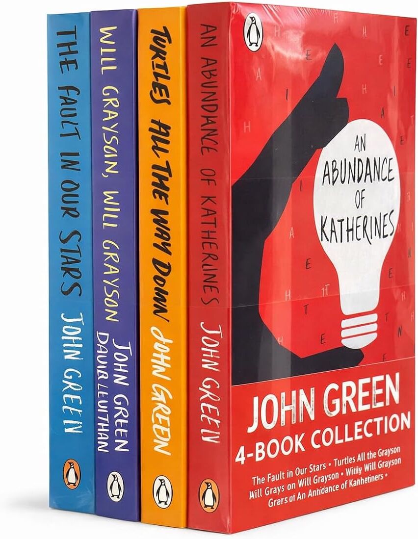 Puffin The Essential John Green Collection 4 Books Set - Paperback YA Fiction inc. The Fault in Our Stars & Turtles All the Way Down - Ages 14+