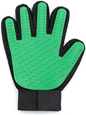 Quick Pick Pro Silicone Pet Grooming Gloves For Dogs & Cats Soft Deshedding Gloves Hair Removal Brush right Green 2pcs