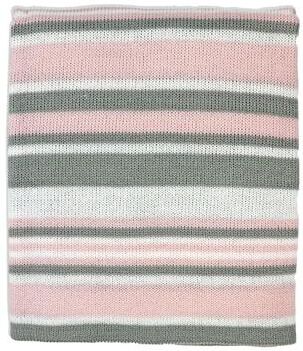Tendertyme Striped Knit Baby Blanket