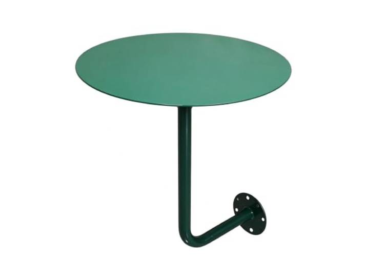 Kleiner runder Wandtisch, klappbarer Vintage-Stehtisch aus Metall Platzsparende Bistrotheke for Cafés, Eckstände im Milchteeladen und Dessertbars – Wandmontage(40X45CM green iron)