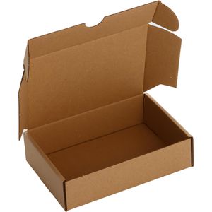Smartboxpro Maxibriefkarton braun, für DIN A6, 175 x 115 x 45mm, Steckverschluss, 25 Stück