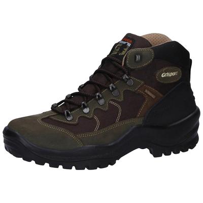 Outdoorschuh GRISPORT "10694S3G", Damen, Gr. 46, braun (olivgrün), Nubukleder, Schuhe Outdoorschuh, Grisport Schnürstiefel oliv Gritex