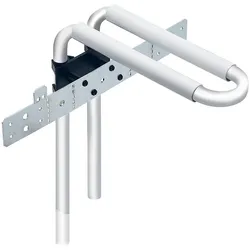 Wandanbindung mit Rohrbogeneinheit aus MSV Rohr 16 x 2,0mm in L-Form ohne Isolierung