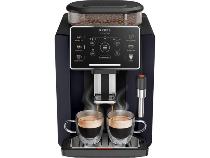 Krups Kaffeevollautomat EA910B10, KRUPS EA910B10 Sensation Kaffeevollautomat Schwarz