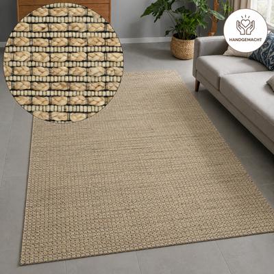 Teppich OTTO HOME "Jerron, Jute-Mix, Flechtoptik", beige (natur), B:300cm H:15mm L:400cm, Jute, Teppiche, Teppich, Scandi-Stil, Strukturgewebe, Wohnzimmer, Schlafzimmer, Esszimmer