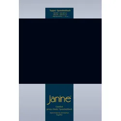 Janine Topper Spannbetttuch Elastic-Jersey 5001 schwarz 150x200 cm