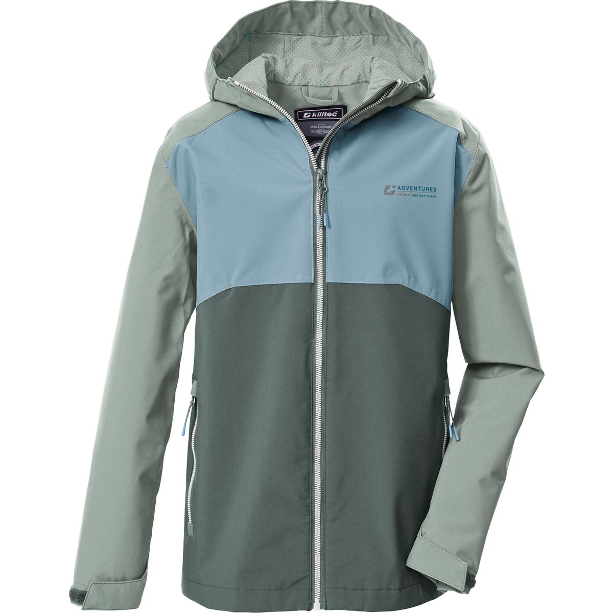 killtec KOS 147 Boys Jacket helles naturgrün (00737) 128 44092-000-00737-128