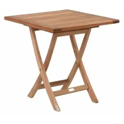 Zebra Poker Tisch 70x70x74cm aus Teakholz