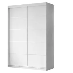 KLEIDERSCHRANK CAMARO PLUS 150 cm Schiebetürenschrank Weiß