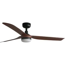 DC Deckenventilator Punt Schwarz-Nussbaum mit LED