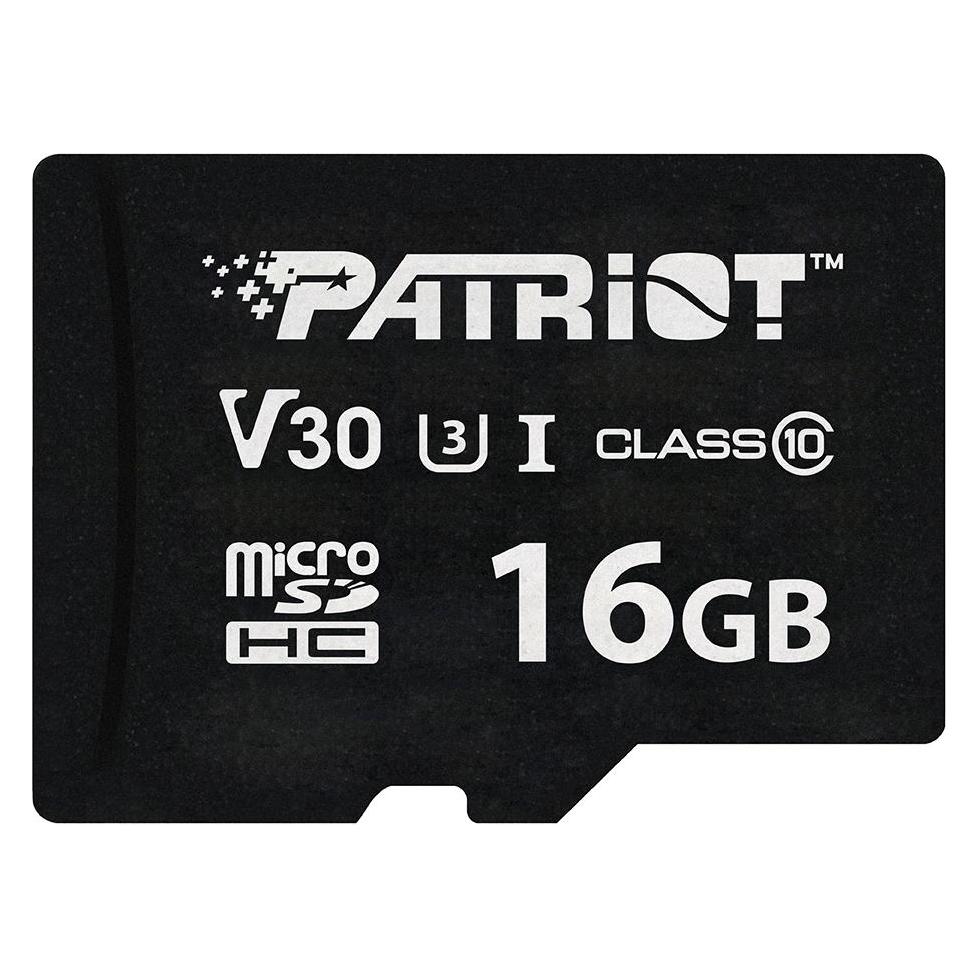 Patriot Card VX Series MicroSD 16GB (16 GB, microSDXC, U3, UHS-I) (PSF16GVX31MCH)