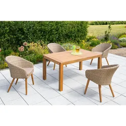Merxx Arrone Set 5tlg. Ausziehtisch