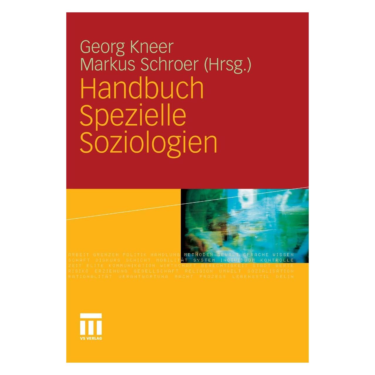 VS Handbuch Spezielle Soziologien (Deutsch, Hardcover, Georg Kneer, Markus Schroer) (9783531153131)