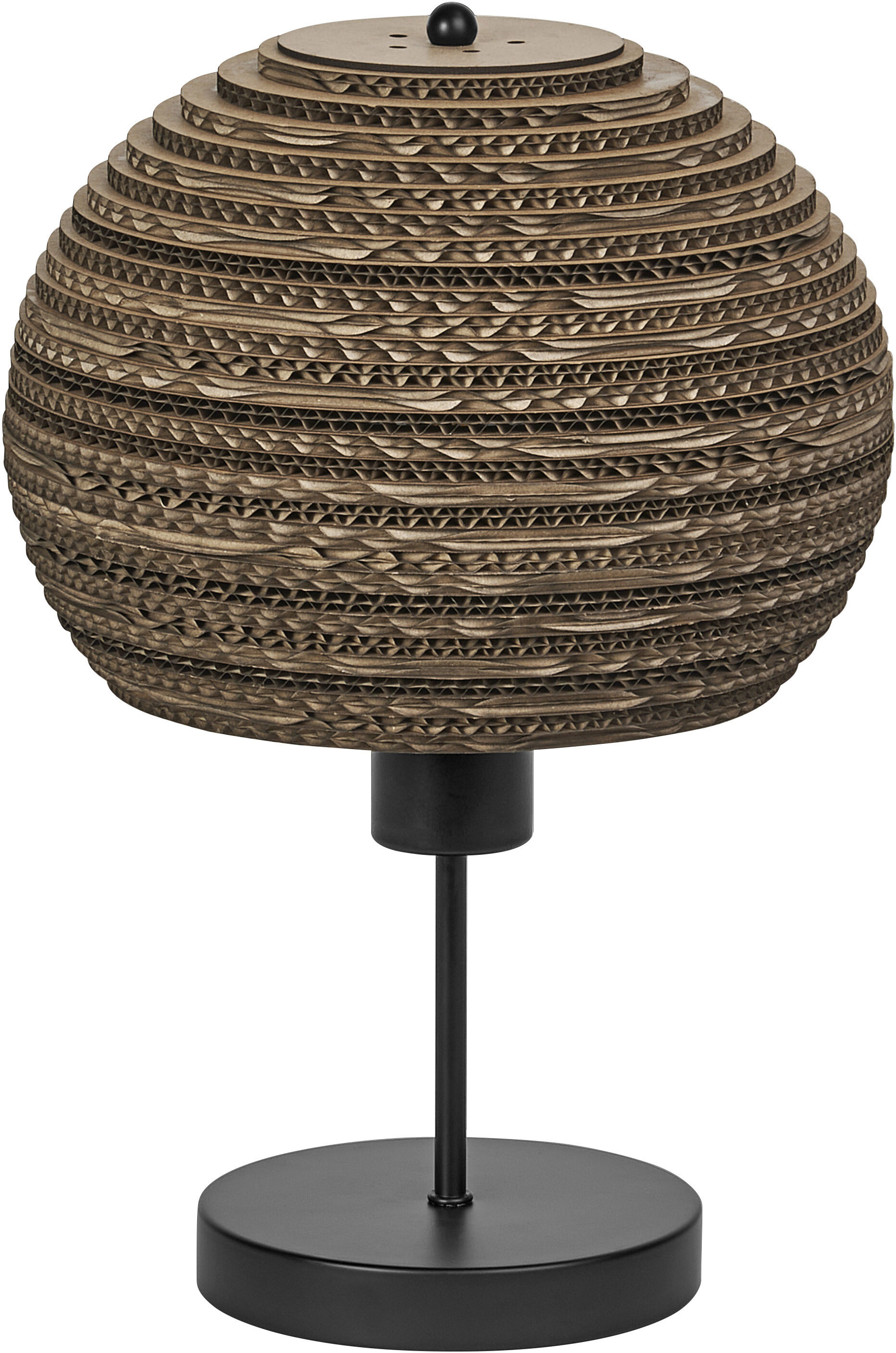 Ledvance Dekor-Karton-Kugel-Tischlampe E27 Braun