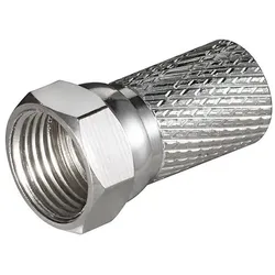 Hapena F-Stecker 6,6-7,0mm 27609 für Koax-Kabel (Antennenkabel), Antennenkabel