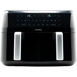Tornado TAFT-1000-GS DUO AIR FRYER, Fritteuse, Schwarz