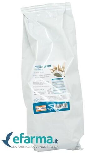 Oxxigena Fior di Loto Argilla Verde In Polvere Essiccata Al Sole 1000g