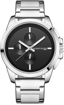 Everyday Crate OCHSTIN 6059C Mens Quartz Watch Multifunction Stainless Steel Watch Business Wristwatch black+silver