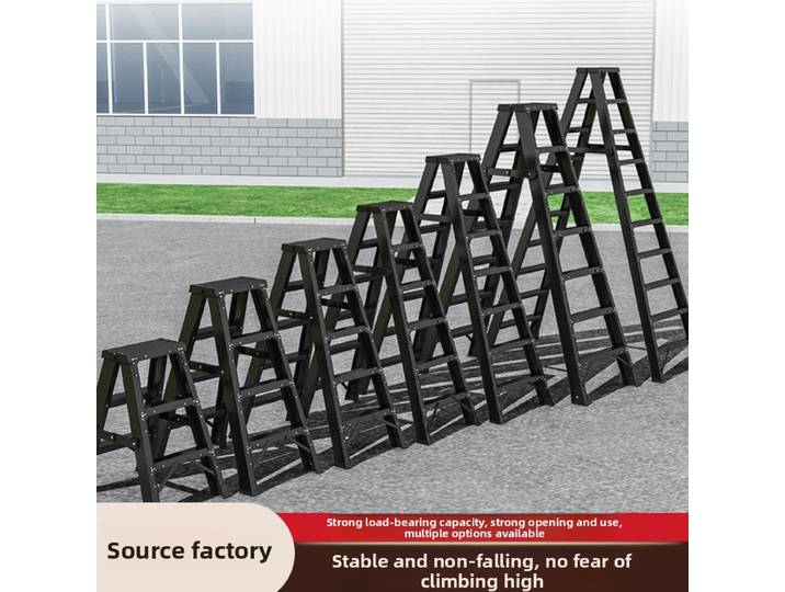 Échelle à chevrons escalier d'ingénierie échelle pliable intérieure échelle à chevrons double face épaissie et renforcée