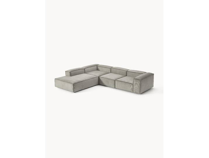 Modulares XL-Ecksofa Lennon (4-Sitzer) aus Cord