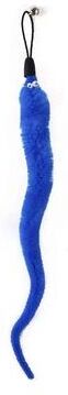 Inspired Living Catnip Critter Replacement Worms With Bells For Interactive Cat Wand Toys blue