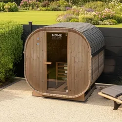 HOME DELUXE Outdoor Sauna CUBE XL - 194 x 220 cm für 6 Personen