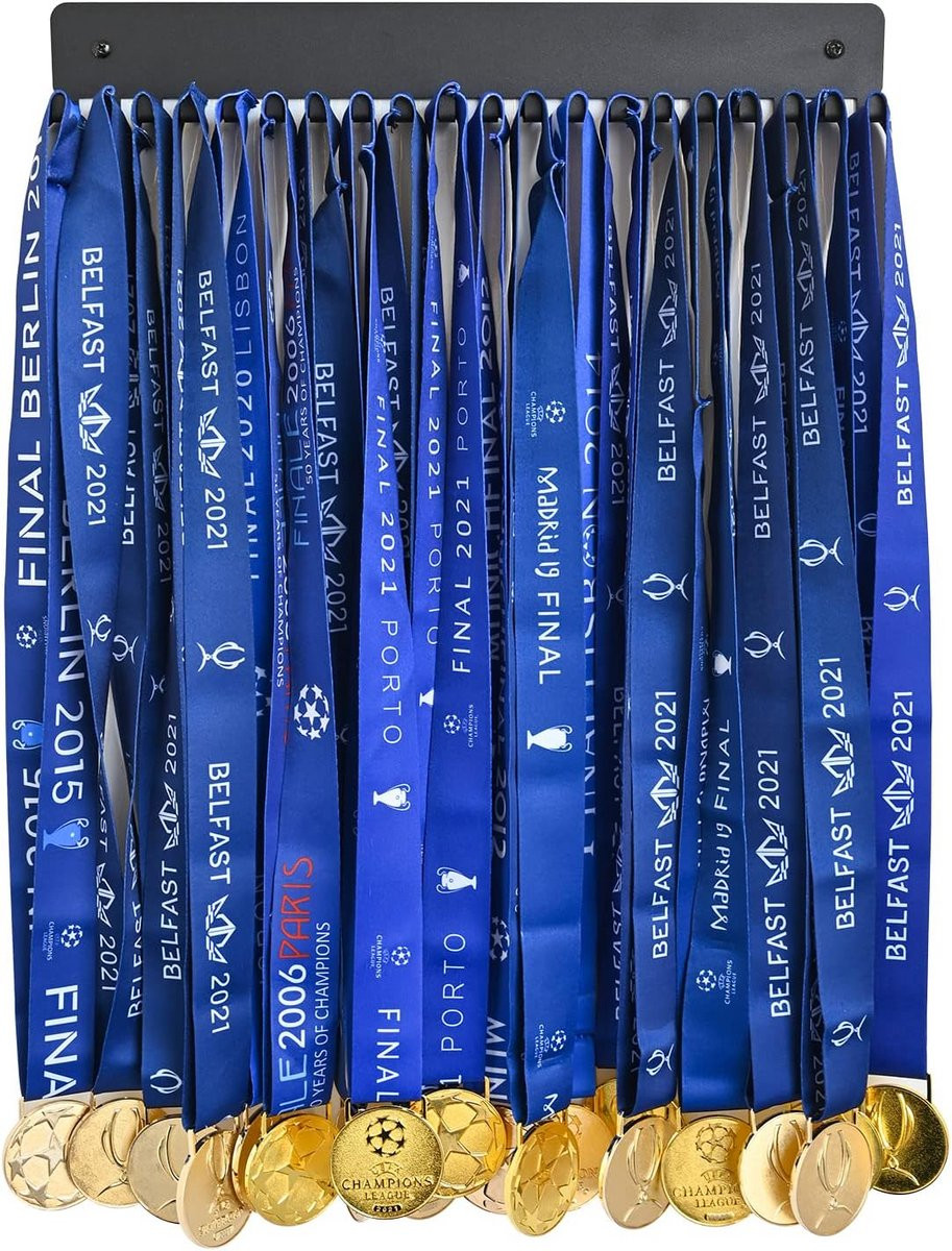 Stevige Medaille Hanger voor Muurmontage met 20 Haken - Trofee Display voor Hardloop en Sport Awards