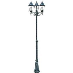 Außen Leuchte Kandelaber Steh Lampe Stand Beleuchtung Laterne im Set inklusive LED Leuchtmittel
