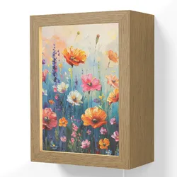 WANDLEUCHTE Blumen - Natur - Aquarell - Kunst Wandlampe 15x20 cm Wandlampe