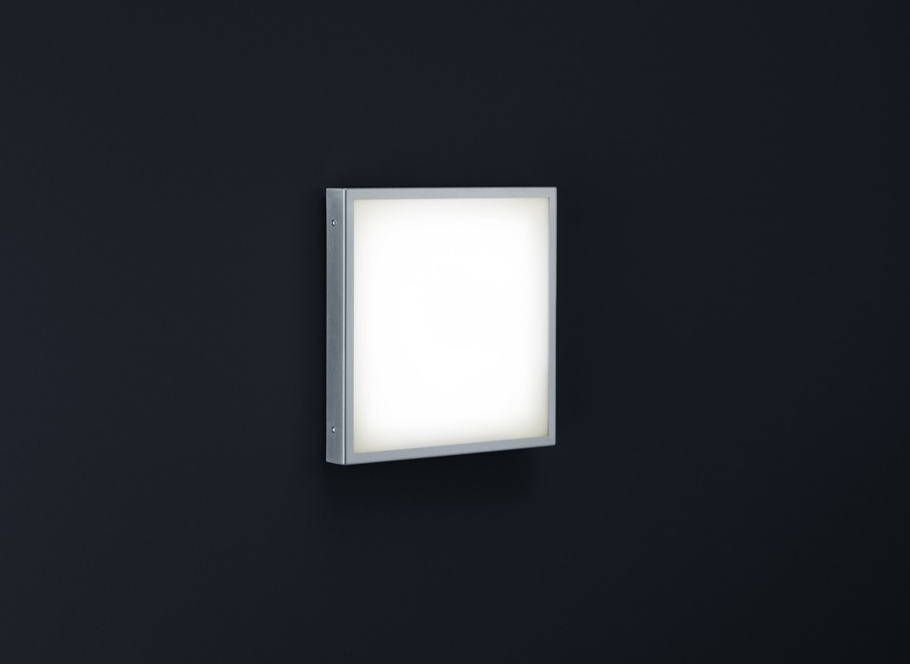 Helestra LED-Wand-/Deckenaußenleuchte SCALA 32x32cm Edelstahl A18457.86 4022671100335