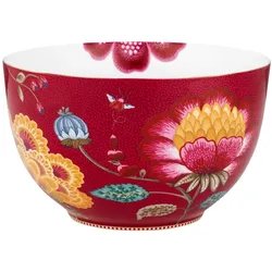 PIP Studio Blooming Tales Fantasy Dark Red Bowl 23cm, Schüssel + Schale, Rot