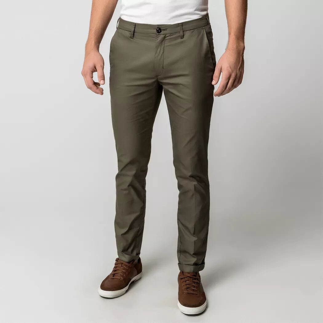 40 Weft - Chinohose, Slim Fit, für Herren, Militärgrün, Größe 54