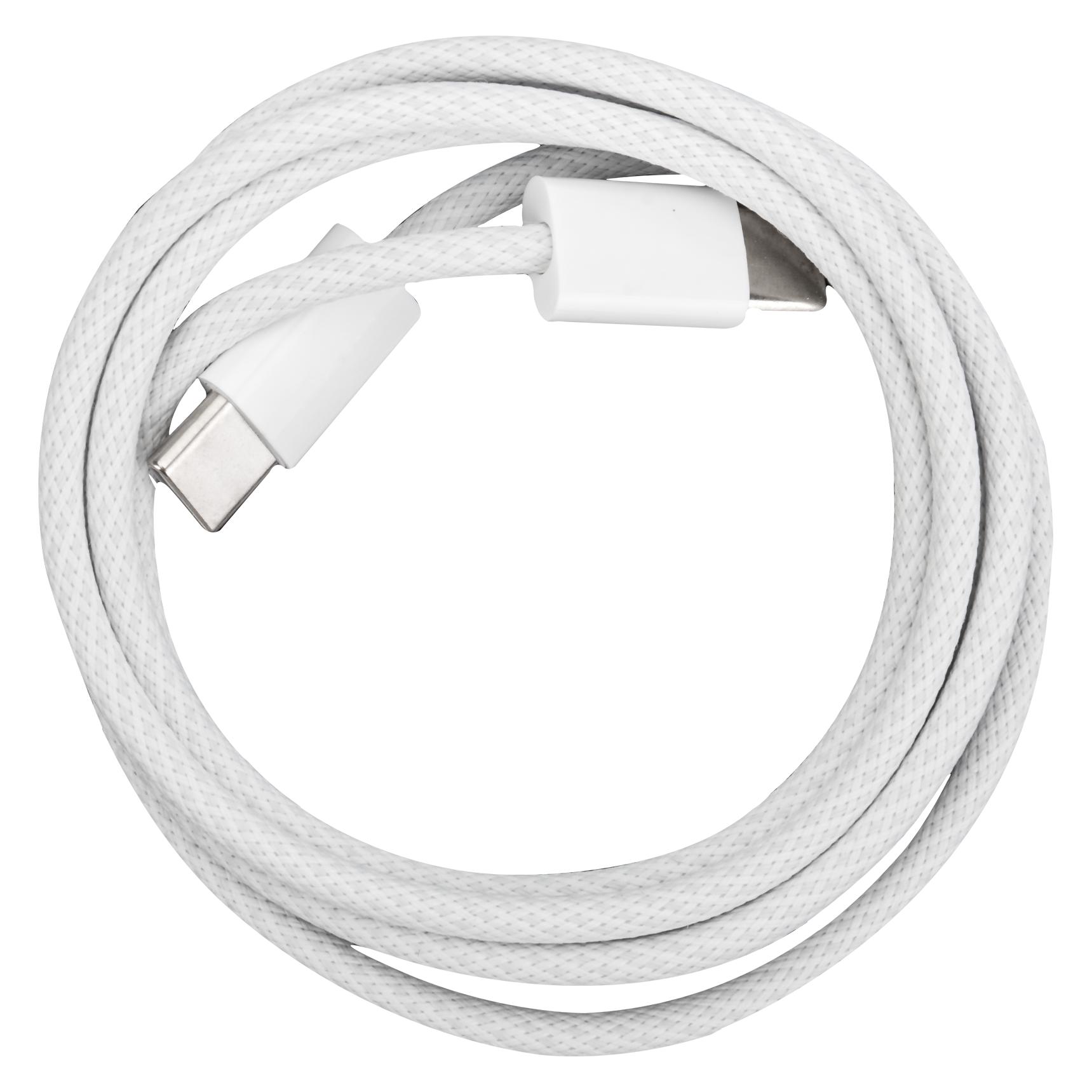 Rimba - Ladekabel - USB-C auf USB-C - Weiss (1 m) (8718924245194)