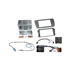 ACV Radioblende 2-ISO mit Radioanschlusskit Lenkradfernbedienung Seat 621328-...
