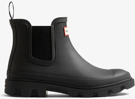 Hunter Downpour Black Chelsea Wellington Boots