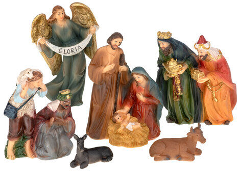 Krippenfiguren, 3,5–12 cm