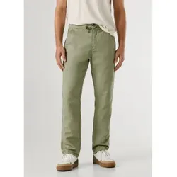 Pepe Jeans für Herren. PM2100080 Pull On Comfort Chino Leinenhosen grün (33), Lässig, Baumwolle