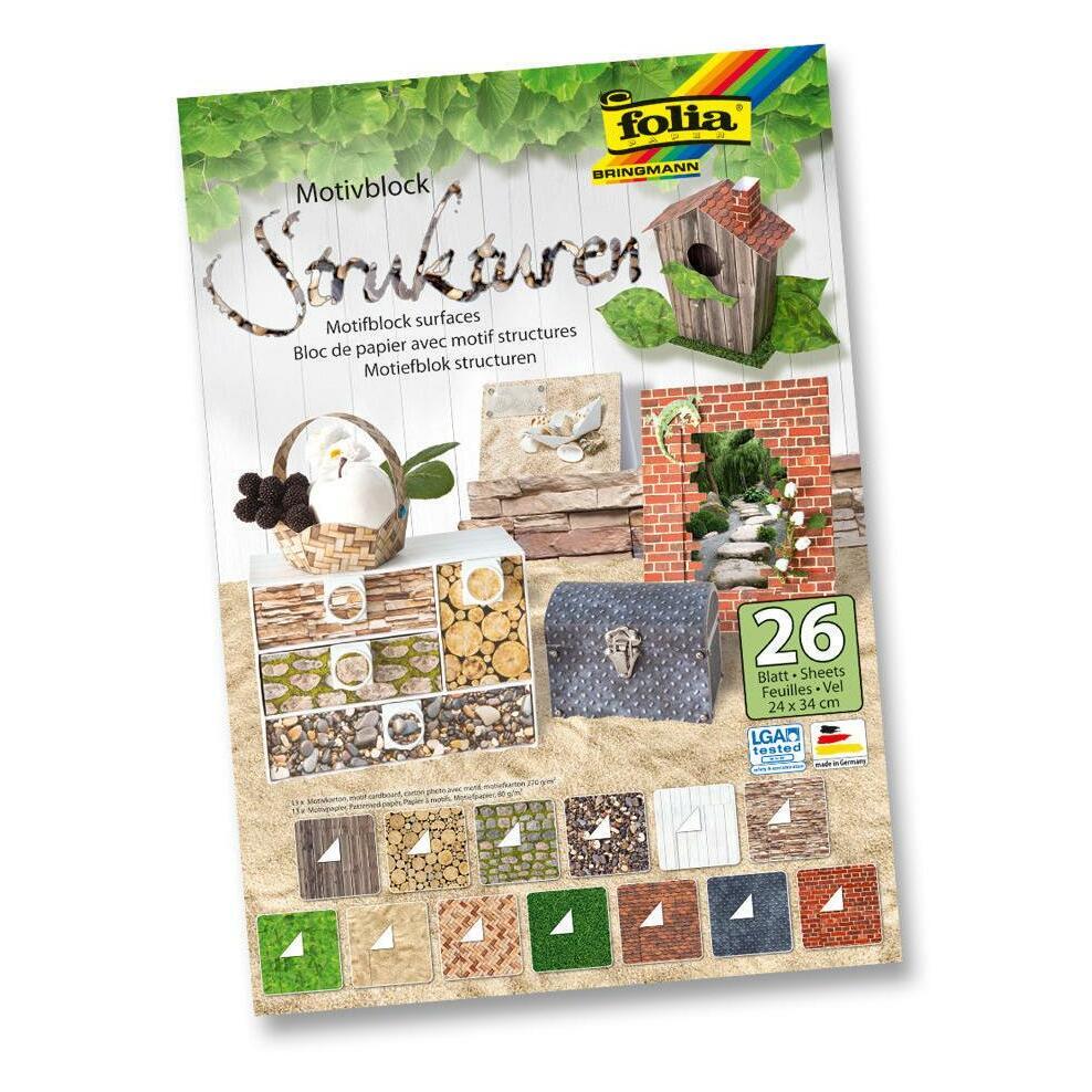 Folia Motivblock Strukturen (400 g/m², 26x) (48149)