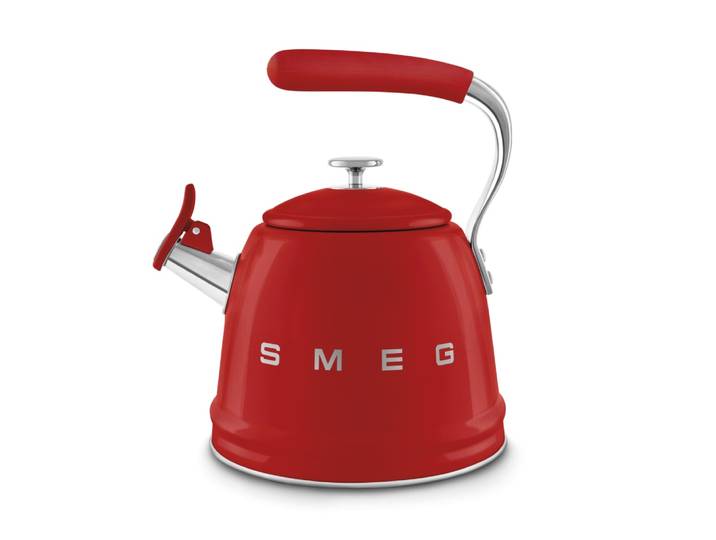 Bouilloire sifflante vintage 2,3l rouge smeg