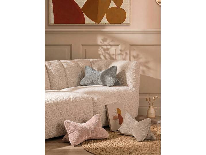 Leseknochen 42 x 22 cm Beige/Taupe 42 x 22 x 22cm Polyester