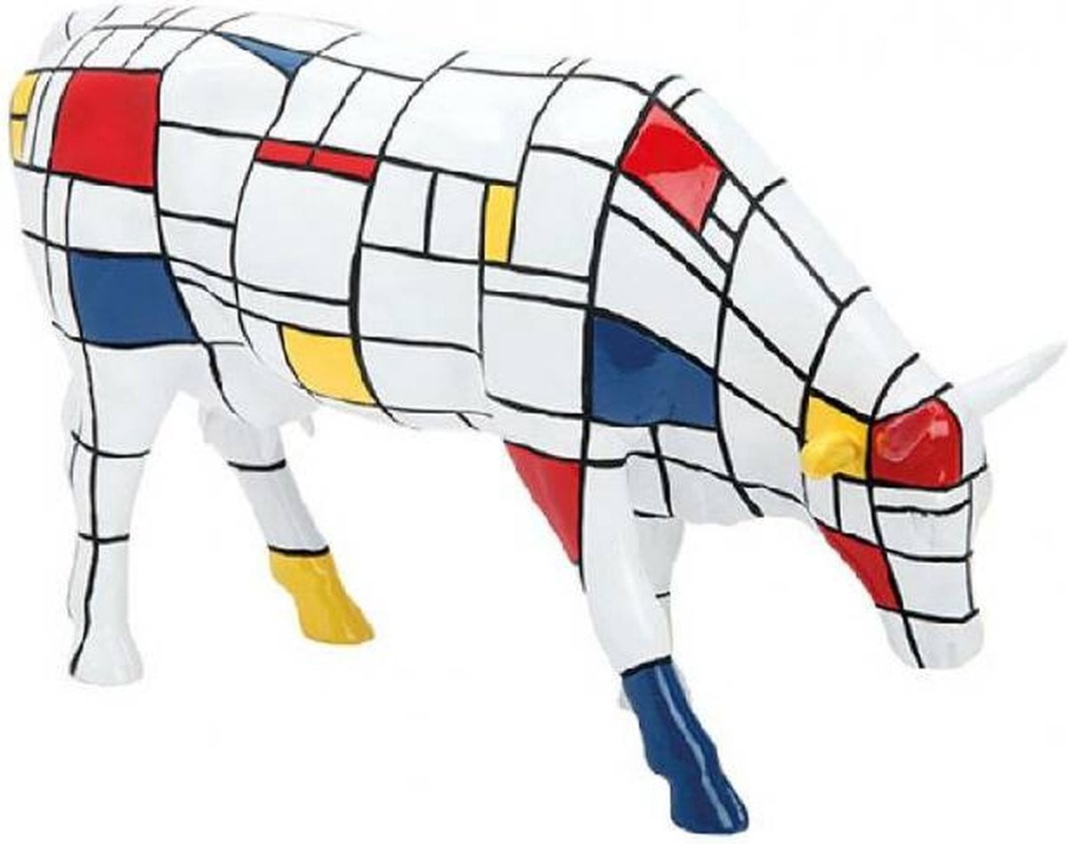 CowParade Moondrian Tabletop Decoratie Large