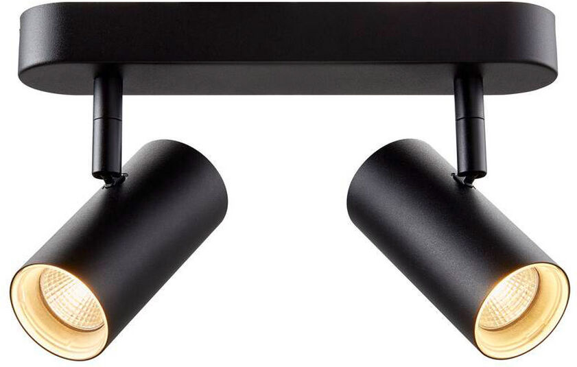 Slv Noblo®, Wand- Und Deckenaufbauleuchte, Double, Rund, 2700k, 12w, Phase, 32°, Schwarz - Wand- Und Deckenleuchten