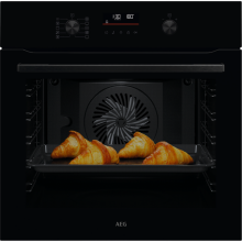 AEG NBA5P40AK Backofen 60cm Schwarz Pyrolyse SteamBake 9Heizarten 45Automatikprogramme