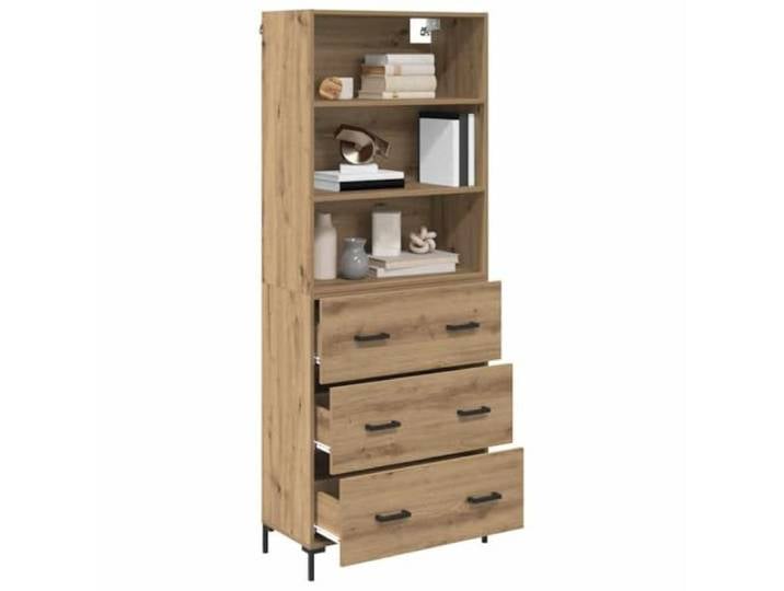 KTHLBRH Hohe Anrichte aus Holz, 180 cm Funktionales Regal, modernes Design, einfache Montage, für Esszimmer oder Wohnzimmer